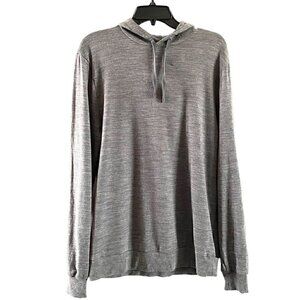 Icebreaker Mens Shifter Wool Blend Hoodie Sweater Small Gritstone Heather Gray
